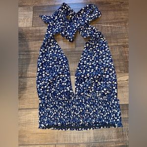 Floral Print Halter Top